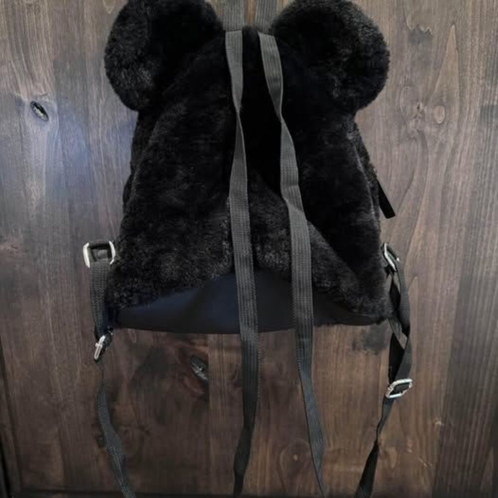 Disney Mickey Mouse Soft Fuzzy Faux Fur with Ears Mini Backpack - Picture 5 of 5